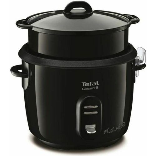 Tefal Classic 2 Cuiseur à riz, Cuiseur à Vapeur 5 L 700w , 1,5 kg de riz, Automatique, Maintien au chaud, Sans surveillance, Cuve antiadhésive, Nettoyage facile, Panier vapeur, Noir RK103811