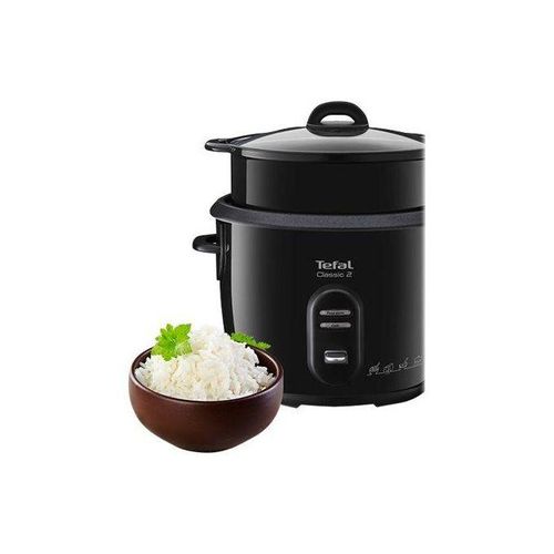 Tefal Classic 2 Cuiseur à riz, Cuiseur à Vapeur 5 L 700w , 1,5 kg de riz, Automatique, Maintien au chaud, Sans surveillance, Cuve antiadhésive, Nettoyage facile, Panier vapeur, Noir RK103811 – Image 7