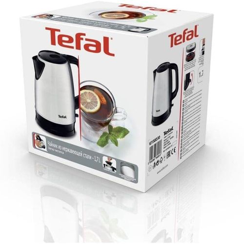 Tefal Bouilloire électrique KI150D10 2400 W 1,7 L Acier inoxydable Noir/Acier inoxydable – Image 3