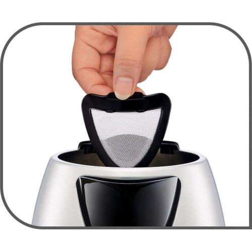 Tefal Bouilloire électrique KI150D10 2400 W 1,7 L Acier inoxydable Noir/Acier inoxydable – Image 4