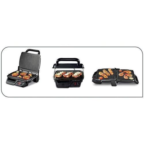 Tefal Grille Viande 3 En 1 Gc308812 /Panini / Barbecue/ Ultracompact - 2000 W Noir – Image 3