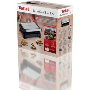 Tefal Grille-viande SuperGrill 3-en-1 XL GC520DE0-2200W-Ouverture à 180°