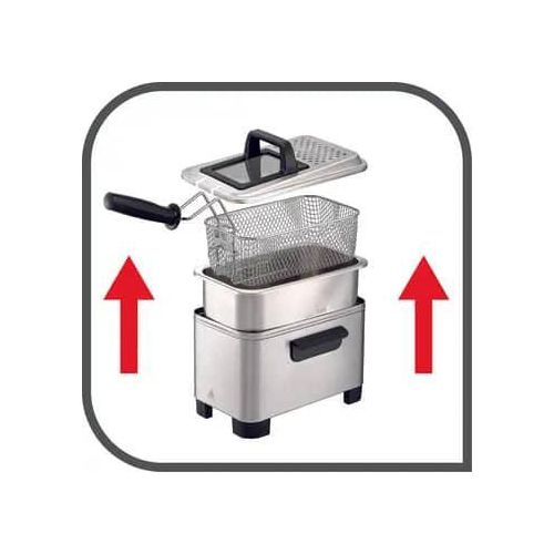 Tefal Friteuse classic fr3380 Easy Pro - 3L capacité - 2200W - 1.2KG- facile a nettoyer- inox – Image 3