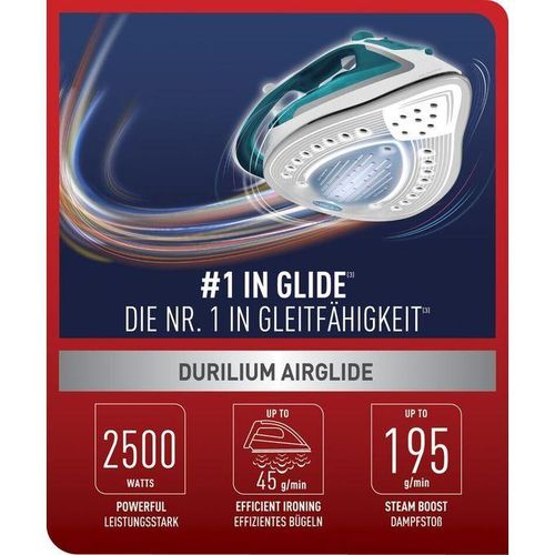 Tefal Easy Gliss Plus - Fer à repasser vapeur - 2500W - 45g/min - Fonction pressing: 185g/min – Image 3