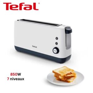 Tefal Grille Pain Compact 850W 7 niveaux avec Fonctions Réchauffage et Décongélation - Toaster Minim TL302110