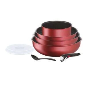 Tefal Lot de 8 pcs de poêle anti adhésive revêtement Titanium daily chef induction