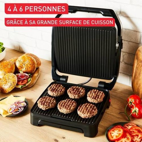Tefal Panineuse et Grill À Viande 2 En 1 Multifonctions - 2000W avec Thermostat Réglable Plaques Antiadhésives - Inicion Adjust Grill GC272D10 – Image 3