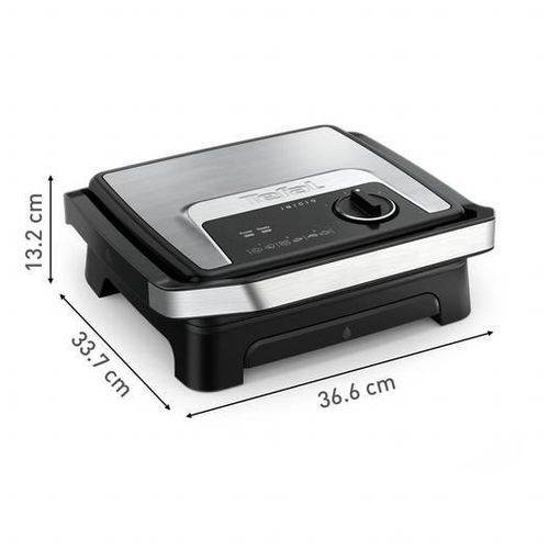 Tefal Panineuse et Grill À Viande 2 En 1 Multifonctions - 2000W avec Thermostat Réglable Plaques Antiadhésives - Inicion Adjust Grill GC272D10 – Image 7