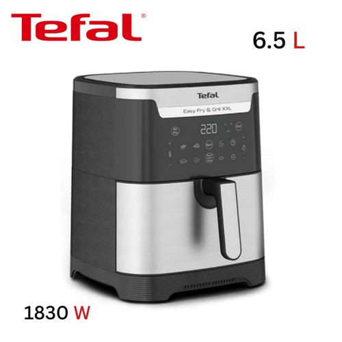 Tefal Friteuse Air Fryer 2 En 1 sans huile 6.5L 1830W a air - 8 Programmes Digital Inox - Easy Fry And Grill XXL EY801D27