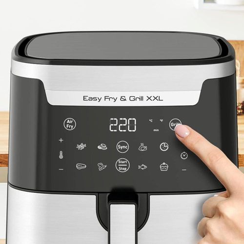 Tefal Friteuse Air Fryer 2 En 1 sans huile 6.5L 1830W a air - 8 Programmes Digital Inox - Easy Fry And Grill XXL EY801D27 – Image 3