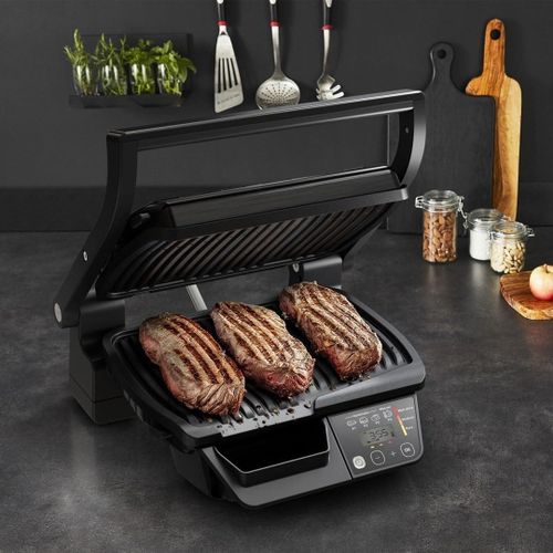Tefal Panineuse et Grill À Viande Électrique 2000W avec 6 Programmes Automatique et Manuel pour 4 Personnes - OptiGrill Intelligent Grill GC7P0810 – Image 6