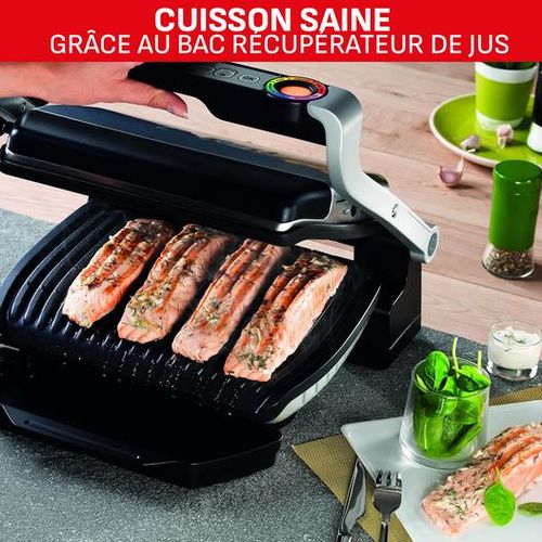 Tefal Panineuse et Grill À Viande Électrique 2000W - 6 Programmes De Cuisson avec Plaque Gaufres et Control De Temperature - OptiGrill+ GC716D12 – Image 6