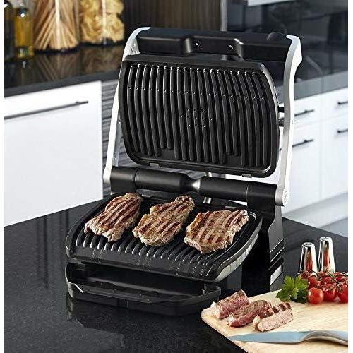 Tefal Panineuse et Grill À Viande Électrique 2000W - 6 Programmes De Cuisson avec Plaque Gaufres et Control De Temperature - OptiGrill+ GC716D12 – Image 7