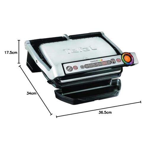 Tefal Panineuse et Grill À Viande Électrique 2000W - 6 Programmes De Cuisson avec Plaque Gaufres et Control De Temperature - OptiGrill+ GC716D12 – Image 8