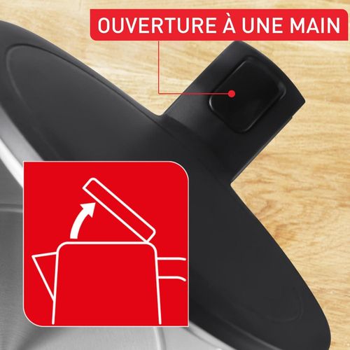 Tefal Bouilloire électrique 1500W 1.5L Noir et intérieur inox - Thermo Protect KO1408E0 – Image 6