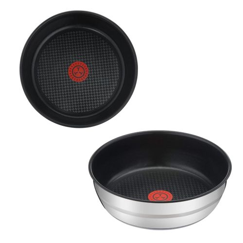 Tefal Batterie De Cuisine Set 9 pièces - 2 poignée amovible Poêle et Casseroles Antiadhésives INOX - Ingenio Jamie Oliver L95691 – Image 6
