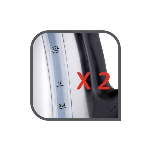 Tefal Bouilloire Express1,7 Litre - Filtre Anti-Tartre - 2400W- Ki110F10 - Inox/Noir – Image 5