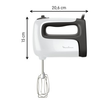Batteur et Mixeur 4 en 1- 500W 05 Vitesses Moulinex Original HM462110 – Image 2