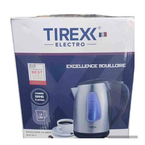 TIREXX Bouilloire En Acier Inoxydable 1,8 Litre 2200 watt Noir/Inox – Image 2