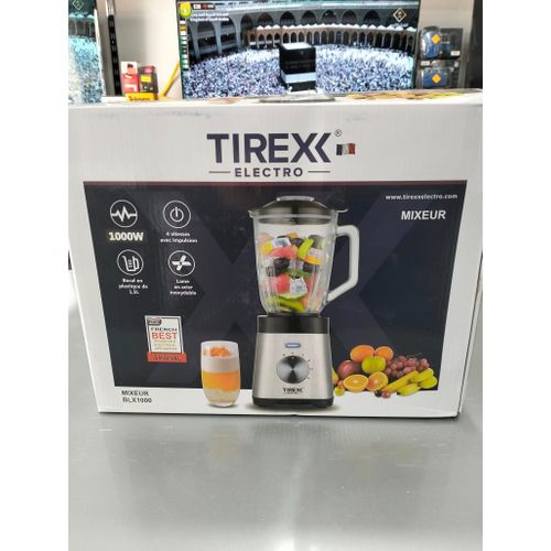 TIREXX Blender Mixeur électrique 1000W 4 vitesse 1.5 L