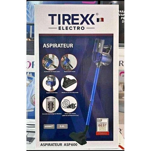 TIREXX Aspirateur poussière Balai 2 en 1 600 w ASP600.