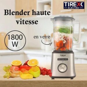 TIREXX Blender haute vitesse 1800W - 1.8L