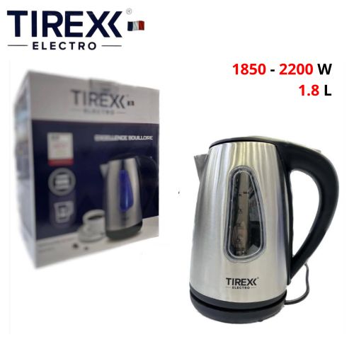 TIREXX Bouilloire Electrique Sans Fil En Inox - 1.8 L 2200 W - BLR 50 S