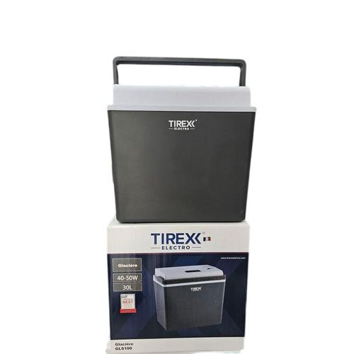 TIREXX Glacière Électrique Portable - Glacière pour Camping avec roues 50W - 30 Litres