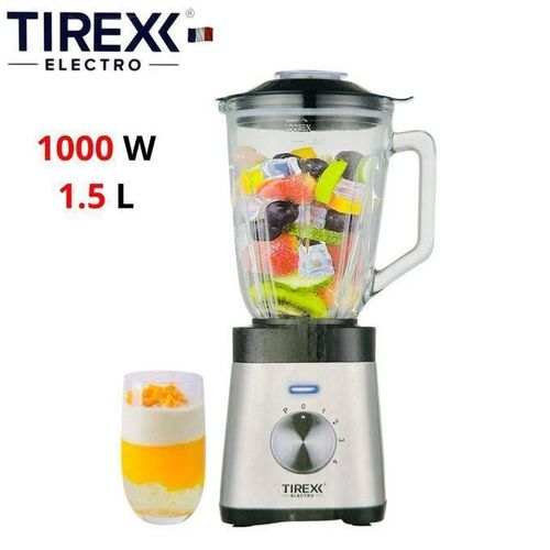 TIREXX Blender Mixeur Electrique bols En Verre 1000 W 1.5 L 4 Vitesses - BLX1000