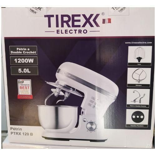 TIREXX Robot Pétrin Multifonction 5L double crochet 1200W