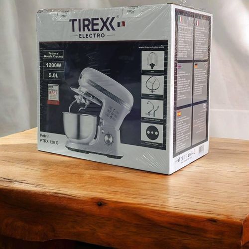 TIREXX Robot Pétrin Double Crochet Multifonction 1200W 5L 2.5KG - Engrenage Métallique - PTRX 120 G – Image 5