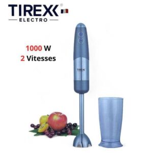 TIREXX Bras Mixeur En Inox - 1000 W 2 Vitesses - Tasse 600 mL - BRCB1200