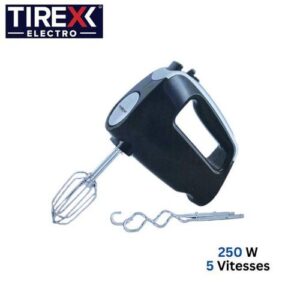 TIREXX Batteur Électrique À Main 250W 5 vitesses et Turbo - BTX 250