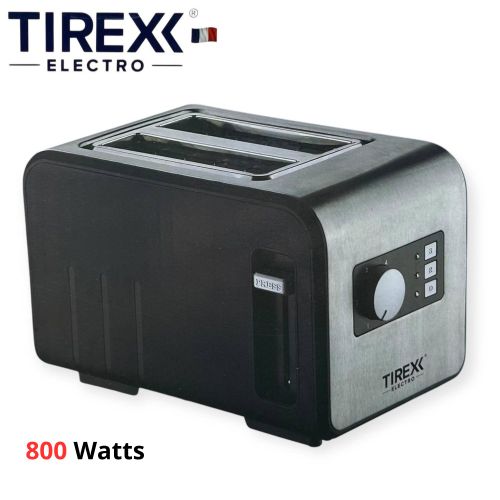 TIREXX Grille Pain 2 Tranches 800 W - Décongélation Et Réchauffage - GRP100