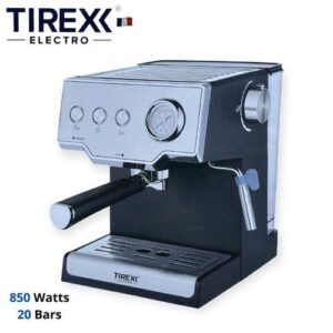 TIREXX Machine à Café à Bras Poudre Et Capsule 20 Bars 850W Avec Manomètre habillage en inox