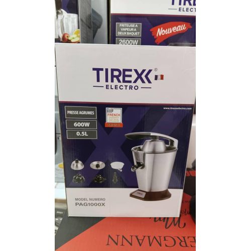TIREXX Presse-Agrumes Électrique Tirex Electro PAG1000X – 600W – Acier Inoxydable – Image 2