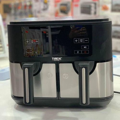 TIREXX Friteuse Air Fryer Sans Huile 10 L 2600 W Double Bac - FRTV3N – Image 2