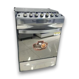 Géant Cuisinière 4 Feux Queen PRO 60x60 Air Fryer INOX Ventile - GK-CZ66IGF-IV