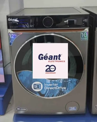 Géant machine à laver Automatique marque Inverter 10kg couleur grise