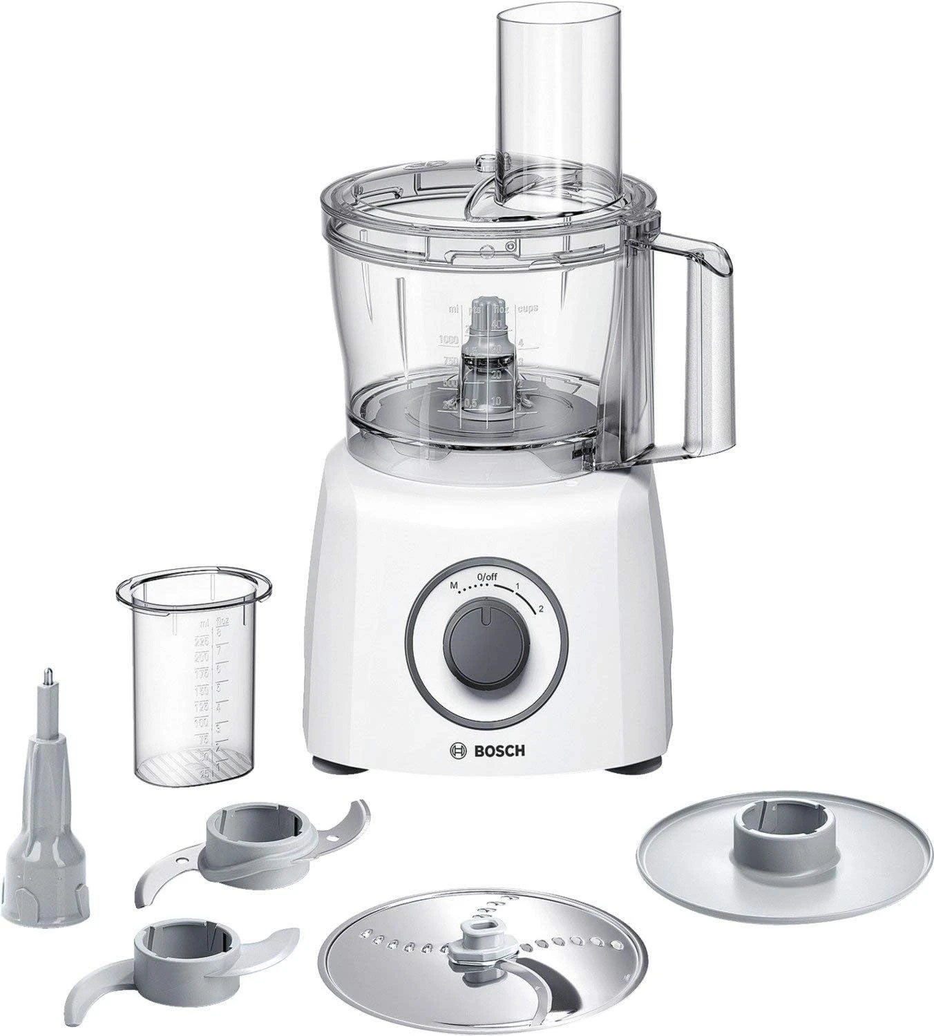 Bosch MultiTalent 3 MCM3100W – Robot de cuisine polyvalent avec plus de 20 fonctions – 800 W - 2,3 L