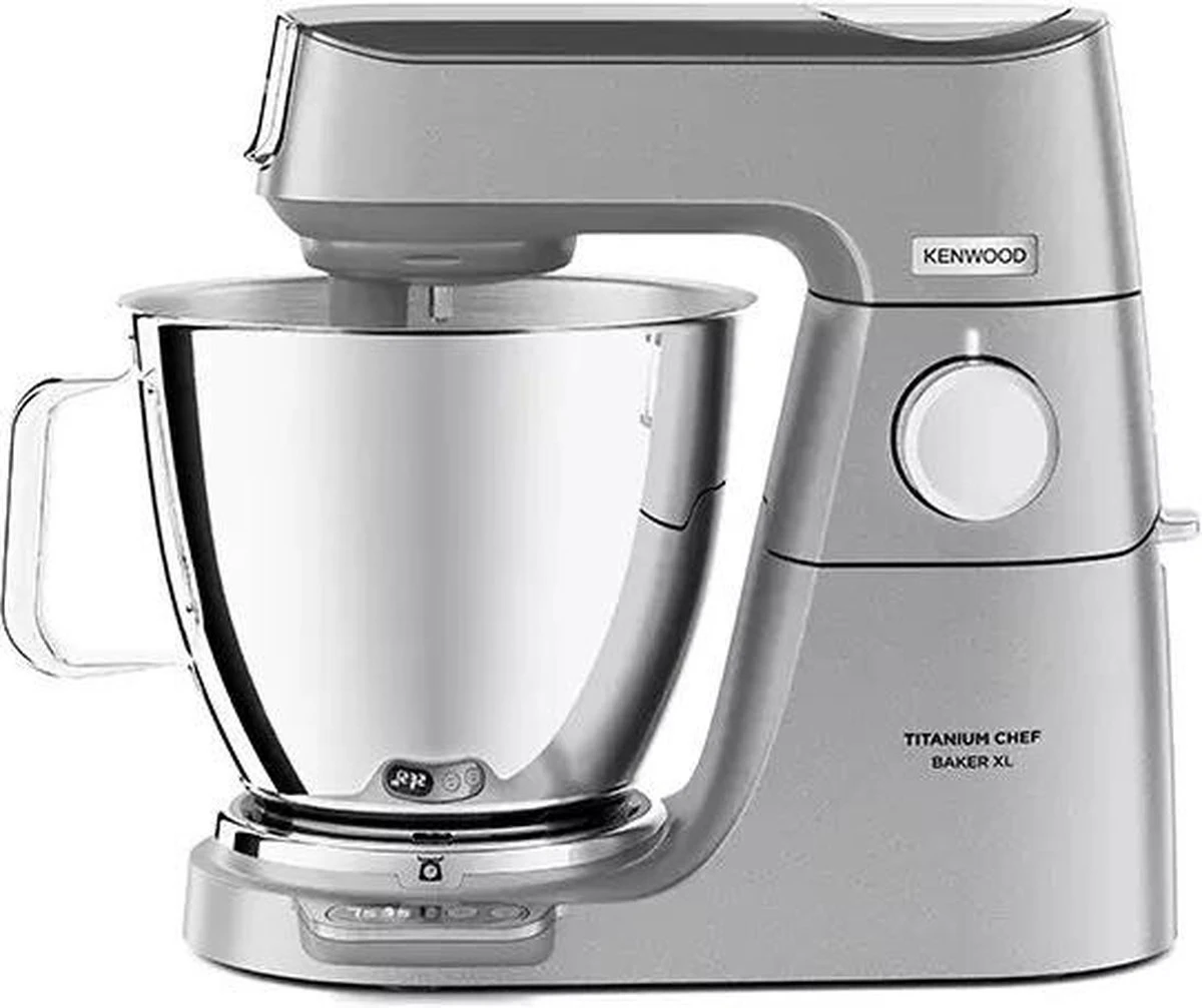 Kenwood Titanium Chef Baker XL KVL85.004SI Robot pâtissier – 1200 W, Bol 7 L + 5 L, Argent