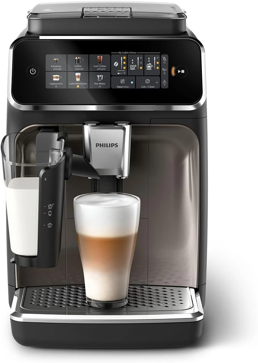 Machine à expresso entièrement automatique Philips 3300 Series EP3347/90 – LatteGo, SilentBrew