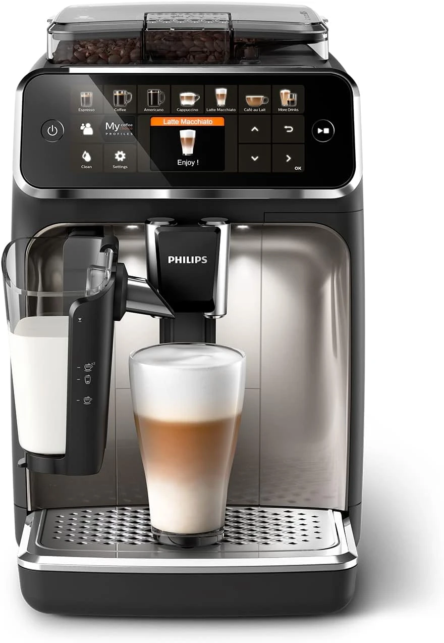 Machine à expresso entièrement automatique Philips 5400 Series EP5447/90 – 12 boissons, LatteGo