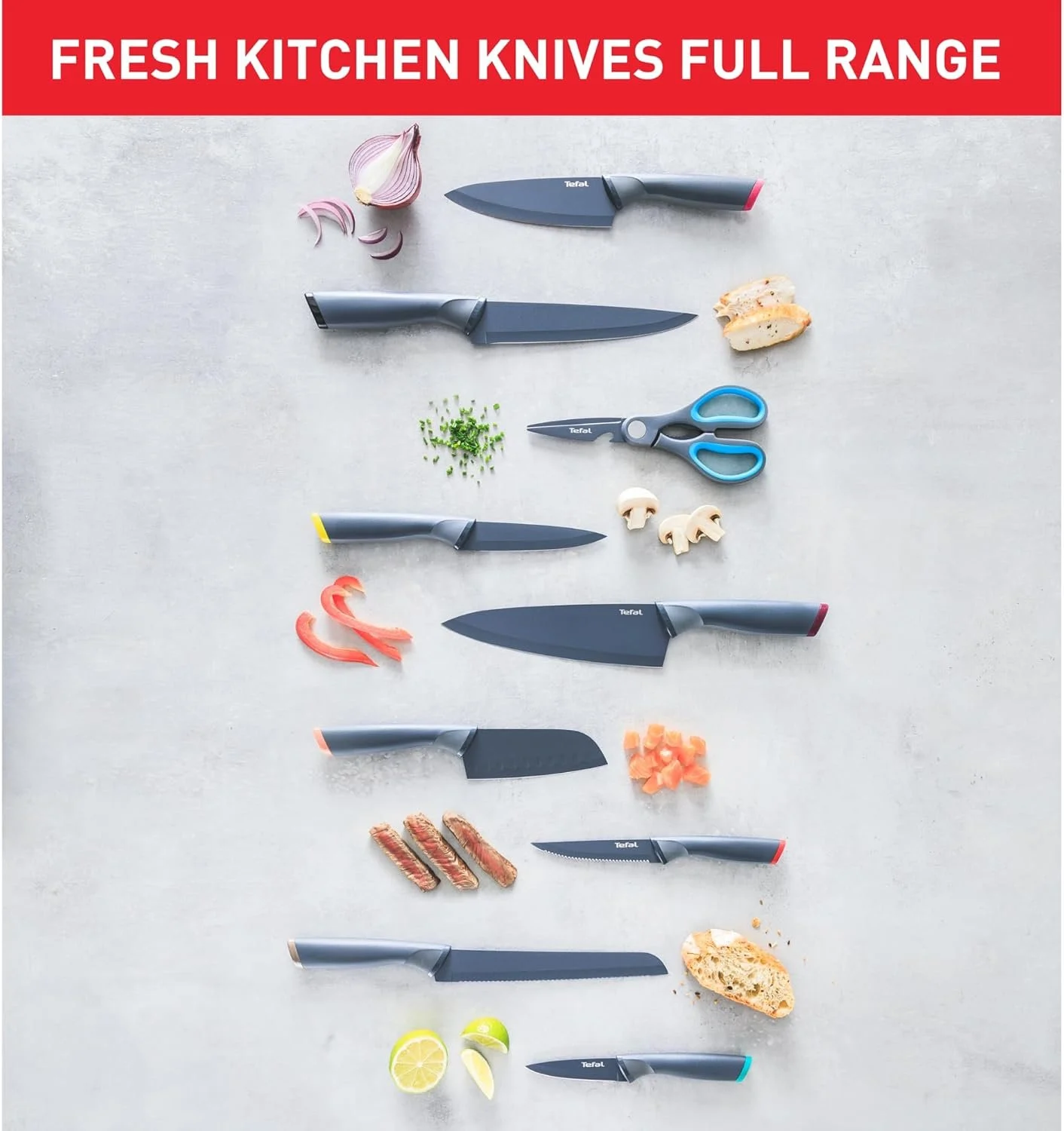 Couteau Santoku Tefal Cuisine Fraîche 15 cm – Image 5