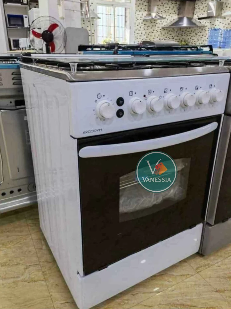 Cuisinière Marque Arcodym Simple (Blanc, Beige, Marron)