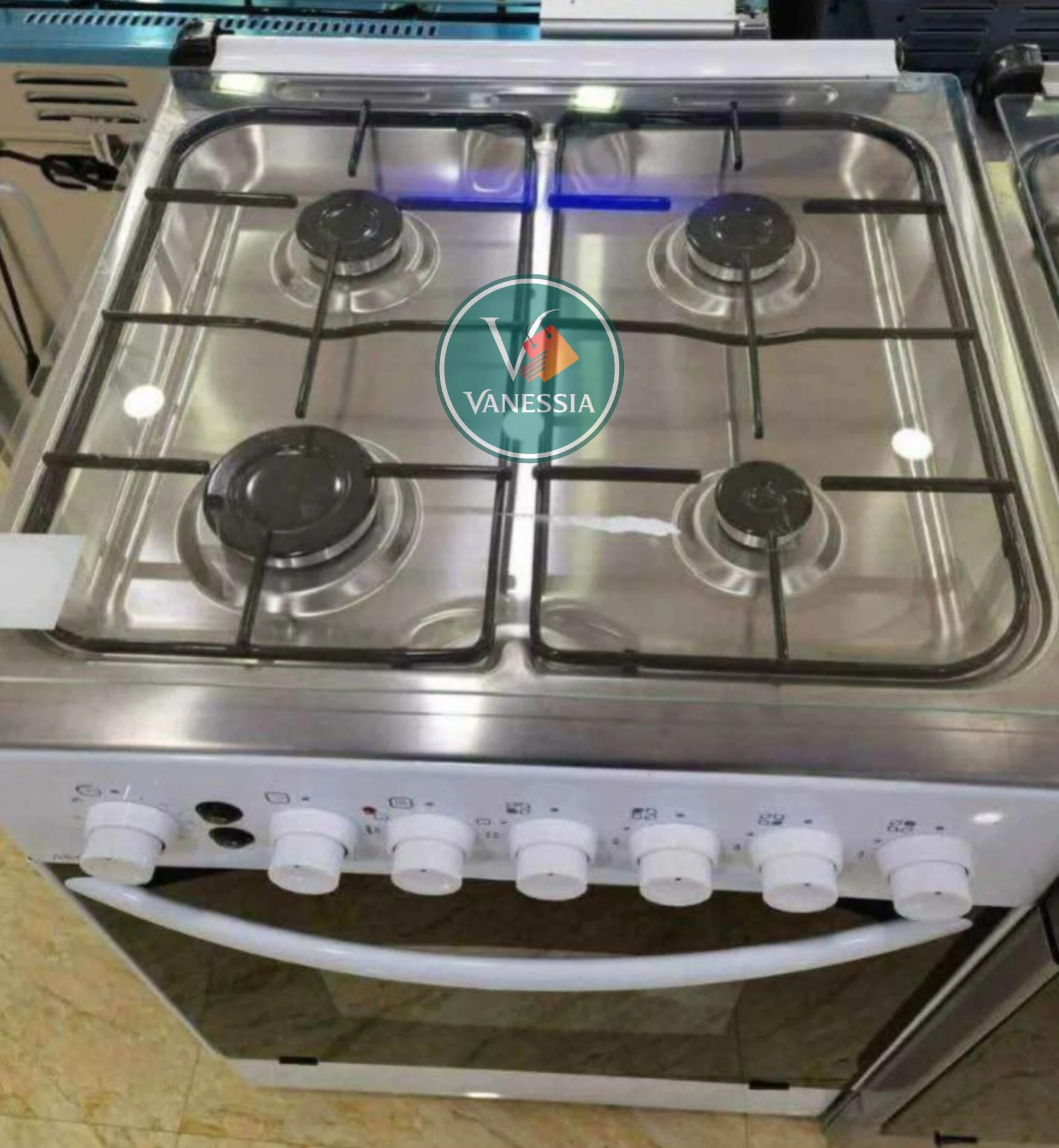 Cuisinière Marque Arcodym Simple (Blanc, Beige, Marron) – Image 5
