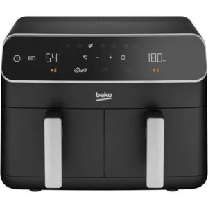 Beko ExpertFry Dual Zone Digital Air Fryer 8.5 Liter - LED Screen - 2400 Watt Black FRL 5388 B