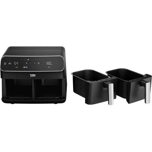 Beko ExpertFry Dual Zone Digital Air Fryer 8.5 Liter - LED Screen - 2400 Watt Black FRL 5388 B – Image 2
