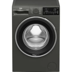 Beko Front Load Automatic Washing Machine - 12 Kg - 1400 RPM - ProSmart Inverter Motor - Digital - WiFi - Bluetooth - Sream Cure - Manhattan Gray - B3WFU51240MCI