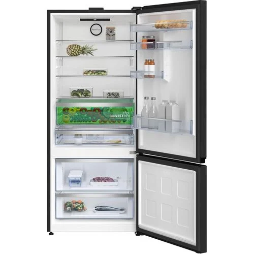 Beko Refrigerator, 509 L, Bottom Freezer, Inverter, Black, RCNE590E35ZXP3 – Image 3
